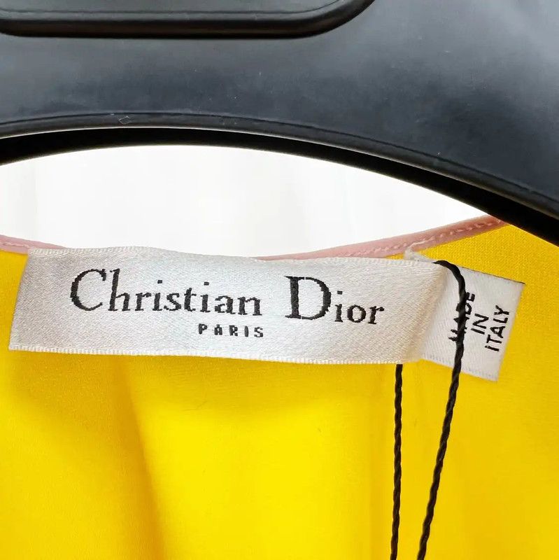 Dior Dior Asymmetrical Dress in Pink and Yellow 0089 Size S / US 4 / IT 40 - 5 Thumbnail