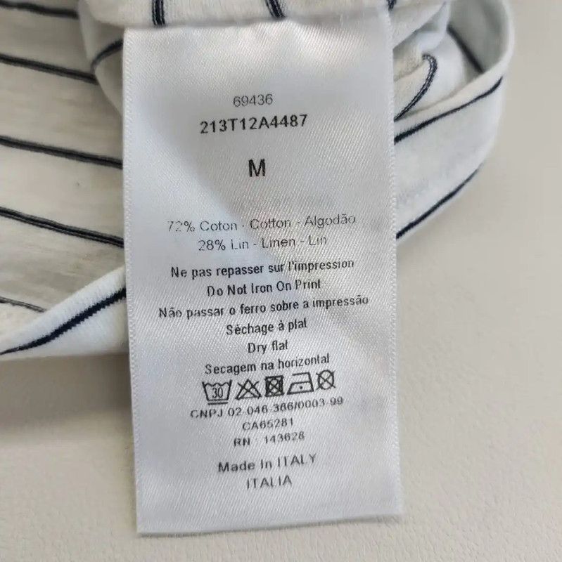 Dior Dior Color Block Cotton T-Shirt for Women 0089 Size M / US 6-8 / IT 42-44 - 4 Thumbnail