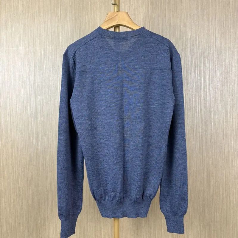 Dior Dior Navy Wool Sweater for Women 0089 Size S / US 4 / IT 40 - 2 Thumbnail