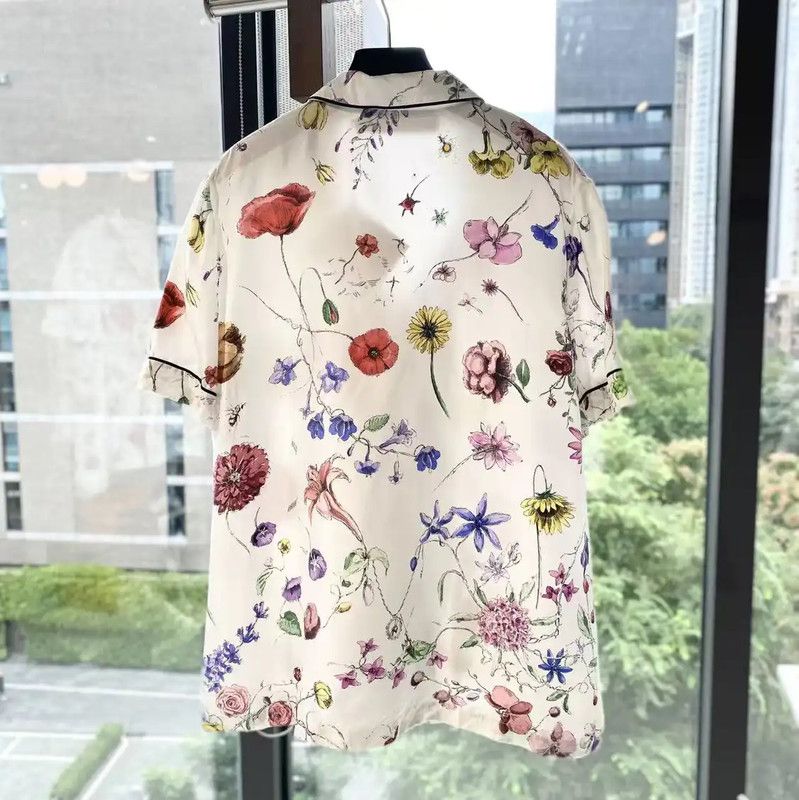 Dior Dior Multicolor Silk Women's Shirt 0089 Size ONE SIZE - 2 Thumbnail
