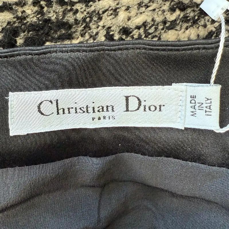 Dior Dior L Size Color Block Wool Skirt 0089 Size 23" - 3 Thumbnail