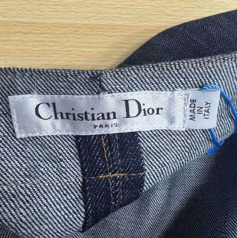 Dior Dior Navy Cotton Women's Dress with Embroidery 0089 Size ONE SIZE - 3 Thumbnail