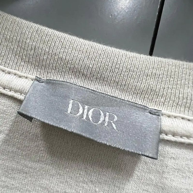 Dior Dior Summer Gray Cotton Short Sleeve T-Shirt 0089 Size S / US 4 / IT 40 - 2 Thumbnail