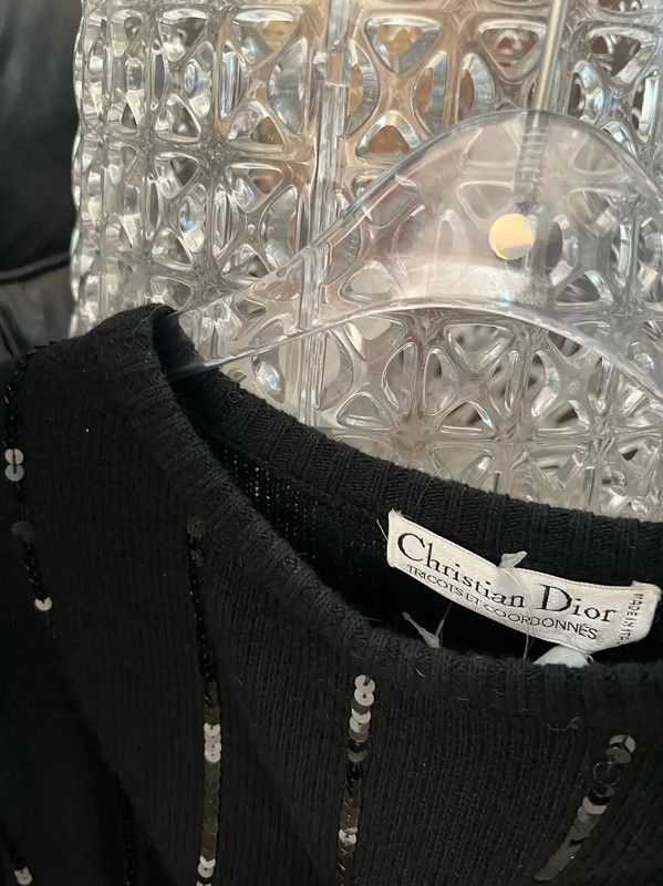 Dior Dior Black Women's Pullover Sweater with Sequins 0089 Size M / US 6-8 / IT 42-44 - 2 Thumbnail