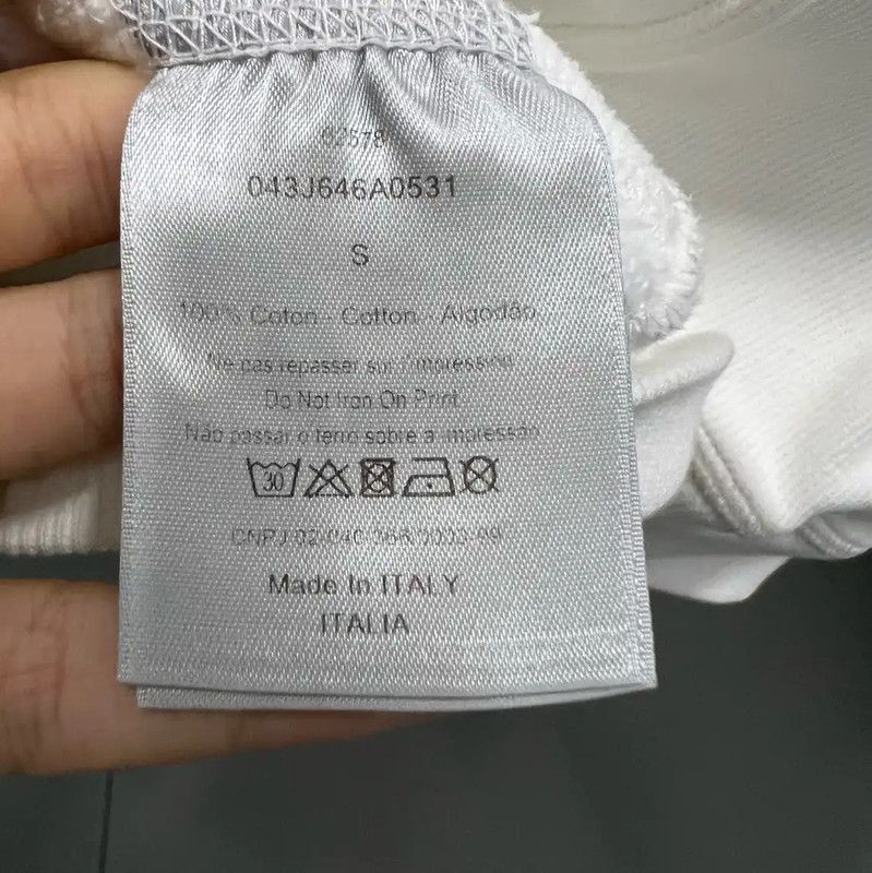 Dior Dior White Cotton Logo Hoodie for Women 0089 Size S / US 4 / IT 40 - 3 Thumbnail