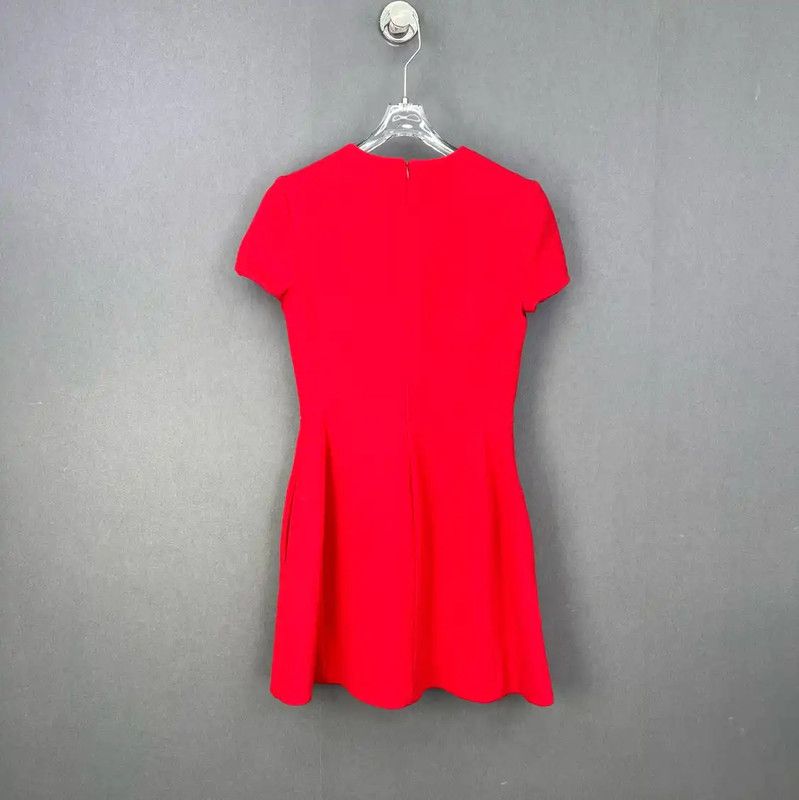 Dior Dior Red Cotton Short Dress 0089 Size ONE SIZE - 2 Thumbnail