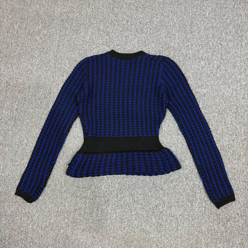 Dior Dior Peacock Blue Wool Sweater 0089 Size S / US 4 / IT 40 - 2 Thumbnail