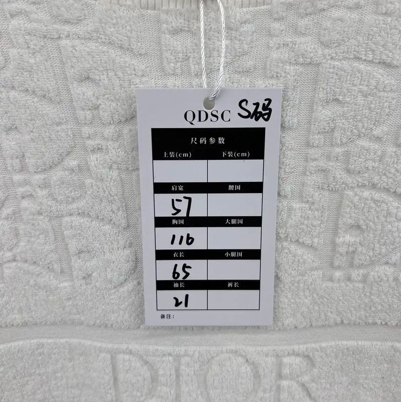 Dior Dior White Cotton Women's T-Shirt 0089 Size S / US 4 / IT 40 - 5 Thumbnail