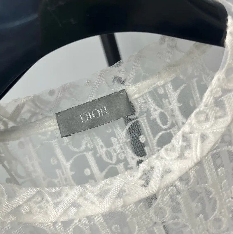Dior Dior White Lightweight Women's T-Shirt 0089 Size XS / US 0-2 / IT 36-38 - 3 Thumbnail