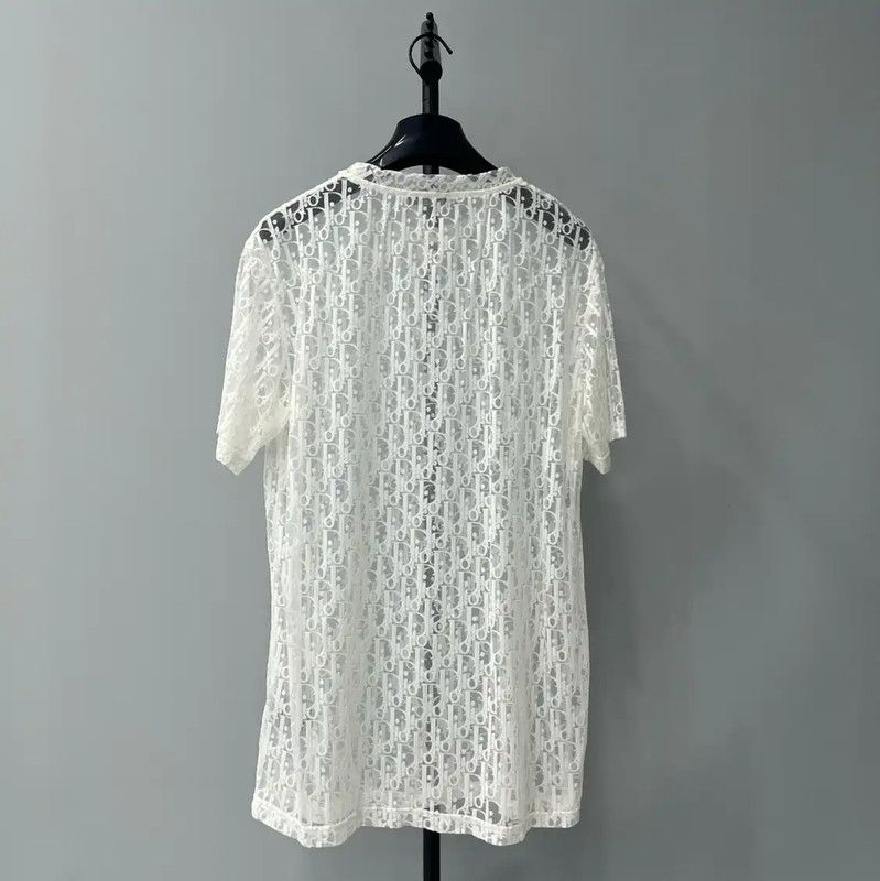 Dior Dior White Lightweight Women's T-Shirt 0089 Size XS / US 0-2 / IT 36-38 - 2 Thumbnail