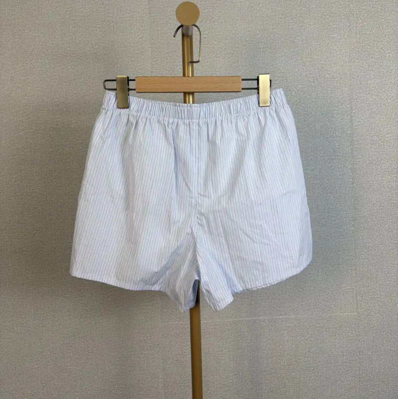 Dior Dior Summer Light Blue Cotton Striped Shorts 0089 Size 32" / US 10 / IT 46 - 2 Thumbnail