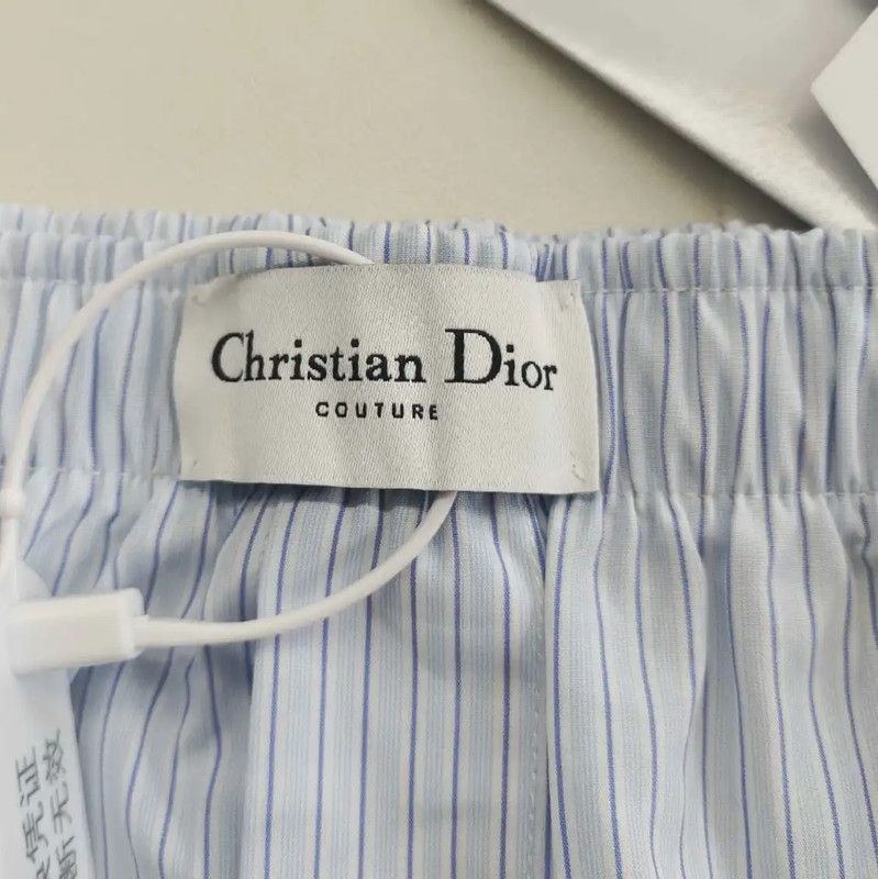Dior Dior Summer Light Blue Striped Shorts 0089 Size 36" / US 14 / IT 50 - 3 Thumbnail