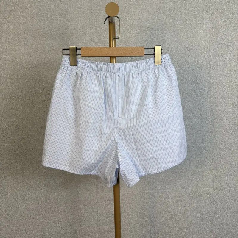 Dior Dior Summer Light Blue Cotton Striped Shorts 0089 Size 26" / US 2 / IT 38 - 2 Thumbnail