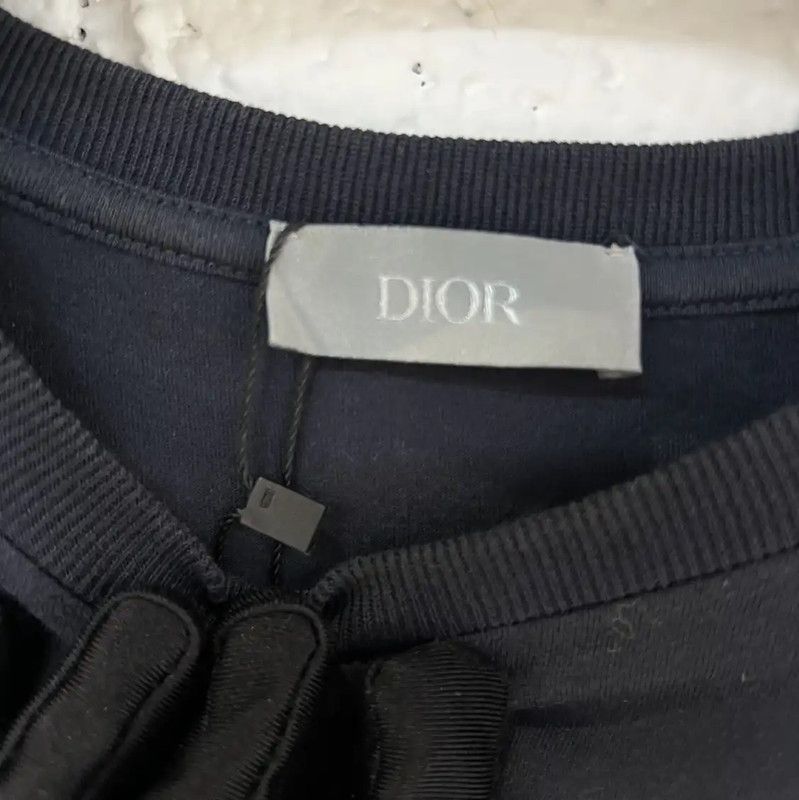Dior Dior Black Cotton Graphic Women's T-Shirt 0089 Size XS / US 0-2 / IT 36-38 - 4 Thumbnail