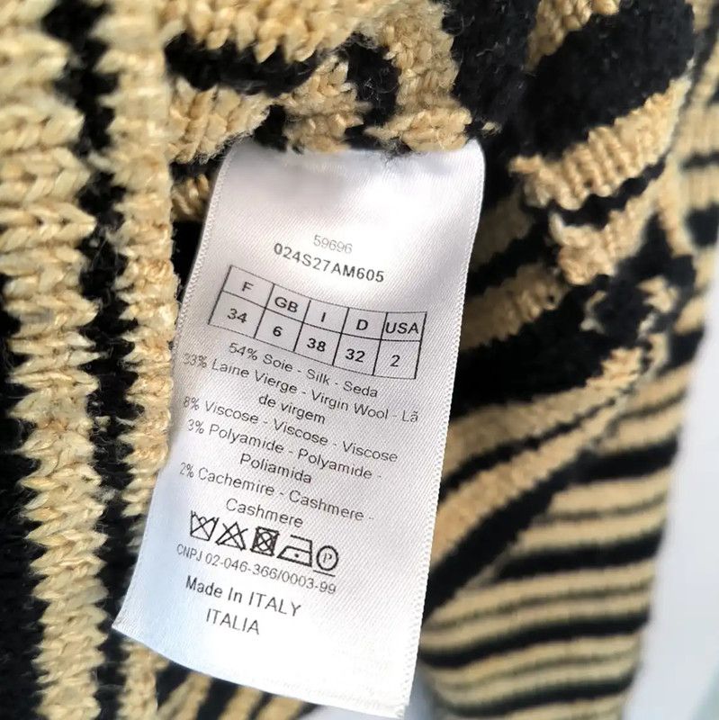 Dior Dior Striped Wool Pullover Sweater 0089 Size S / US 4 / IT 40 - 5 Thumbnail