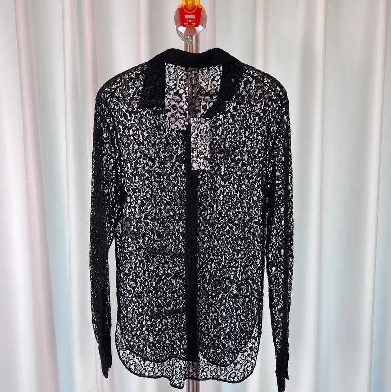Dior Dior Black Sheer Women's Shirt 0089 Size M / US 6-8 / IT 42-44 - 2 Thumbnail