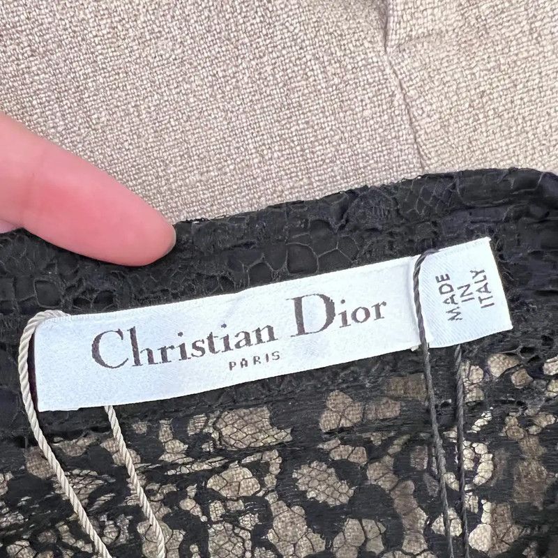 Dior Dior Black Sheer Women's Shirt 0089 Size M / US 6-8 / IT 42-44 - 3 Thumbnail
