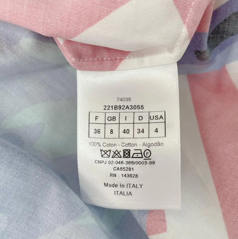 Dior Dior Colorful Cotton Short Sleeve Shirt 0089 Size S / US 4 / IT 40 - 7 Thumbnail