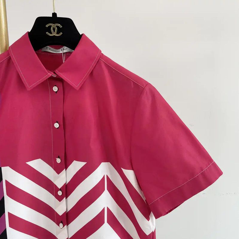 Dior Dior Colorful Cotton Short Sleeve Shirt 0089 Size S / US 4 / IT 40 - 3 Thumbnail