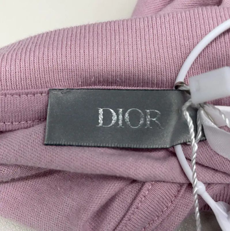 Dior Dior Pink Cotton Women's T-Shirt with Dog Print 0089 Size M / US 6-8 / IT 42-44 - 3 Thumbnail