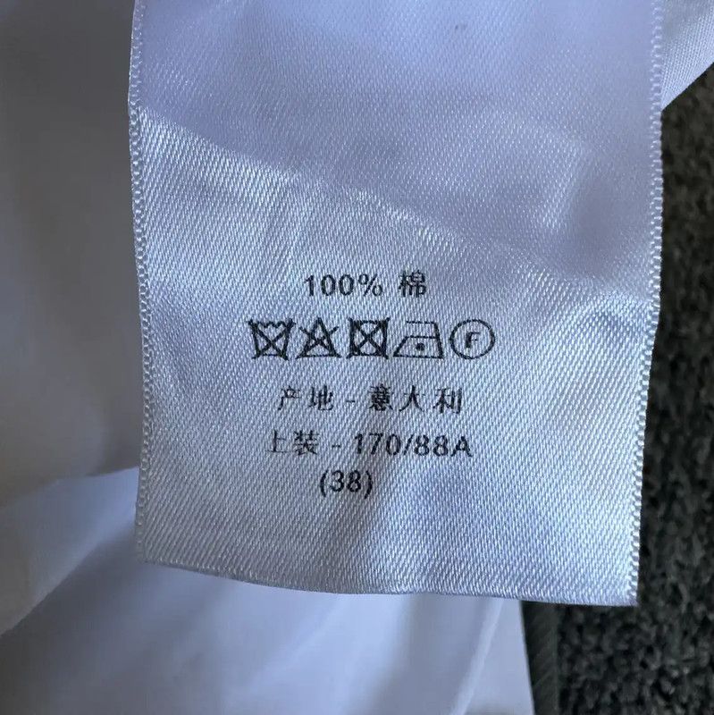 Dior Dior White Cotton Logo Floral Short Sleeve Shirt 0089 Size L / US 10 / IT 46 - 6 Thumbnail