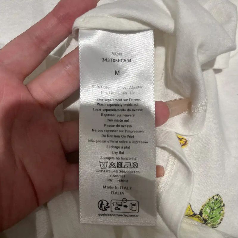 Dior Dior White Cotton Graphic Women's T-Shirt 0089 Size M / US 6-8 / IT 42-44 - 4 Thumbnail