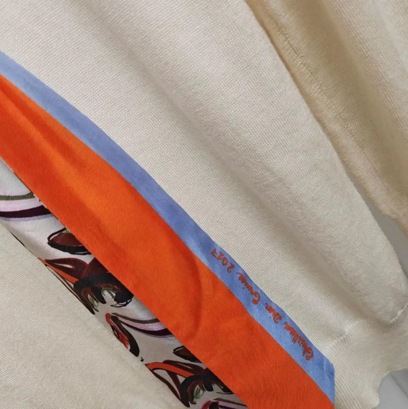 Dior Dior Women's Cream Wool Long Sleeve Knit Sweater 0089 Size S / US 4 / IT 40 - 4 Thumbnail