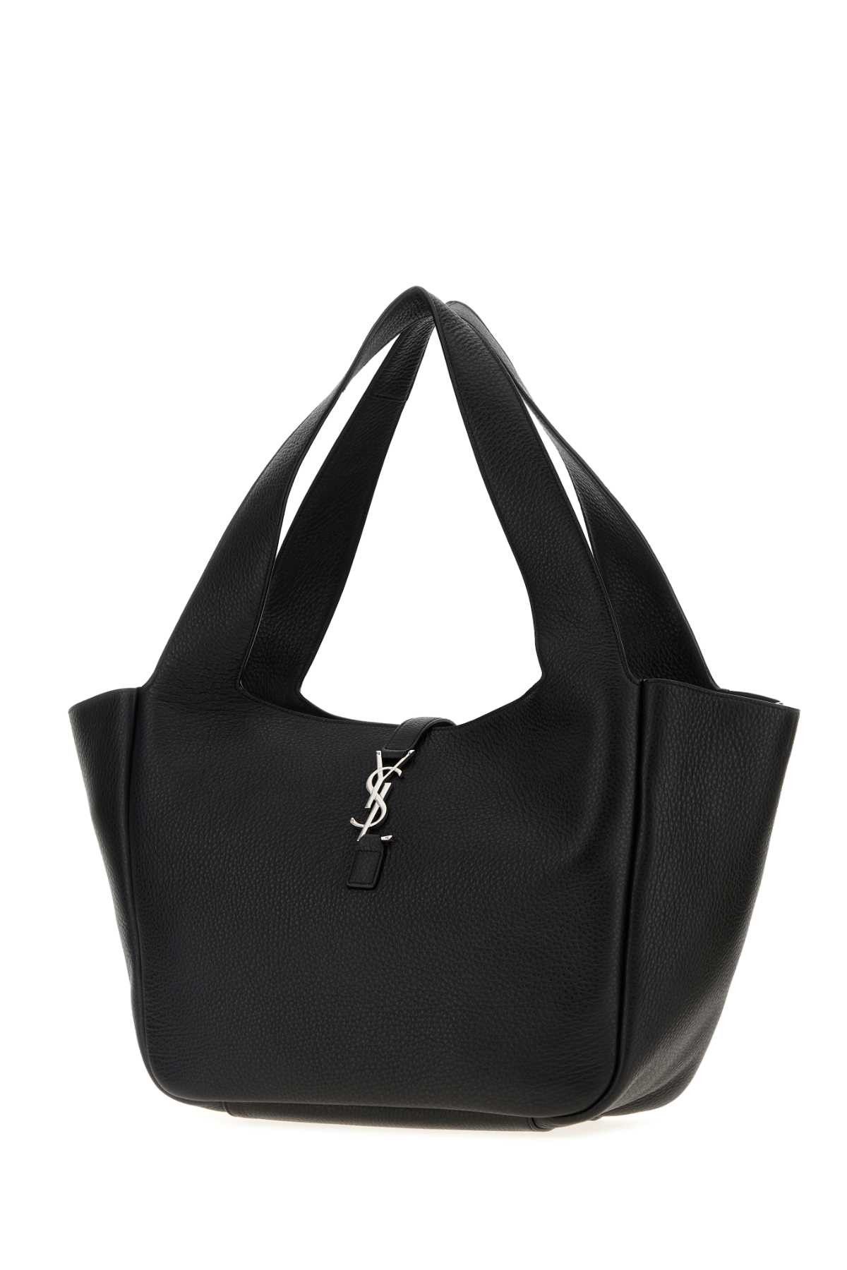 Saint Laurent Paris Black Leather Bea Shopping Bag Size ONE SIZE - 2 Thumbnail