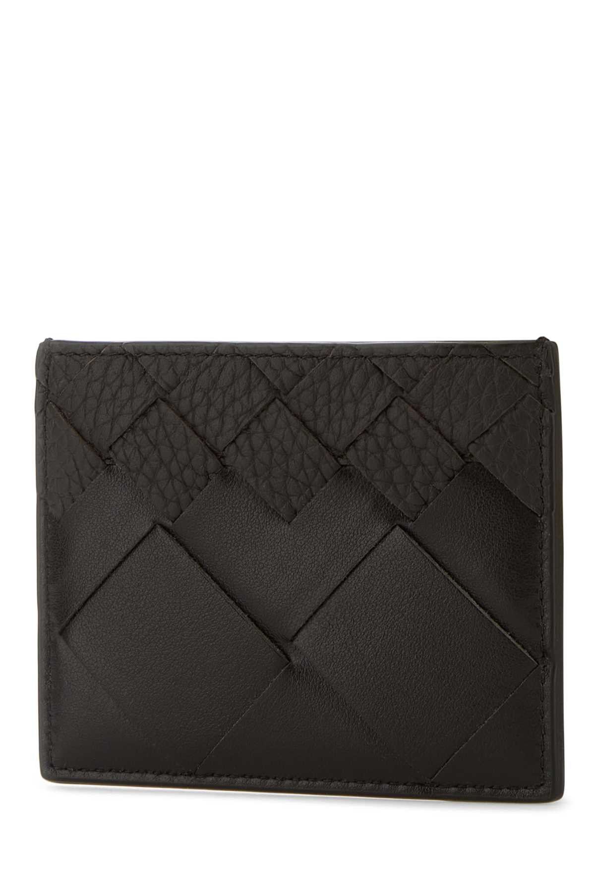Bottega Veneta Dark Brown Leather Intrecciato Card Holder Size ONE SIZE - 2 Thumbnail