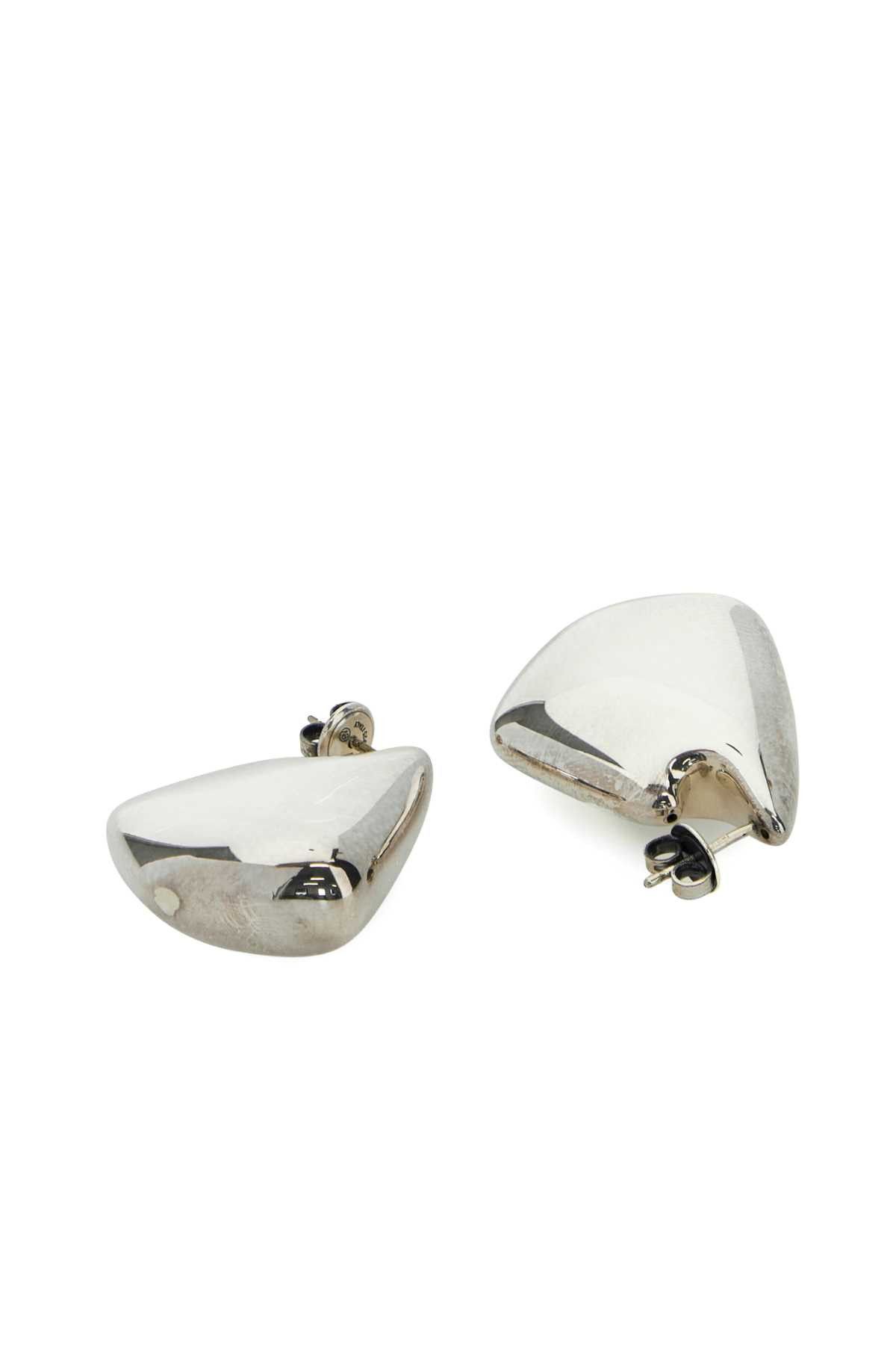 Bottega Veneta Silver Fin Earrings Size ONE SIZE - 2 Thumbnail