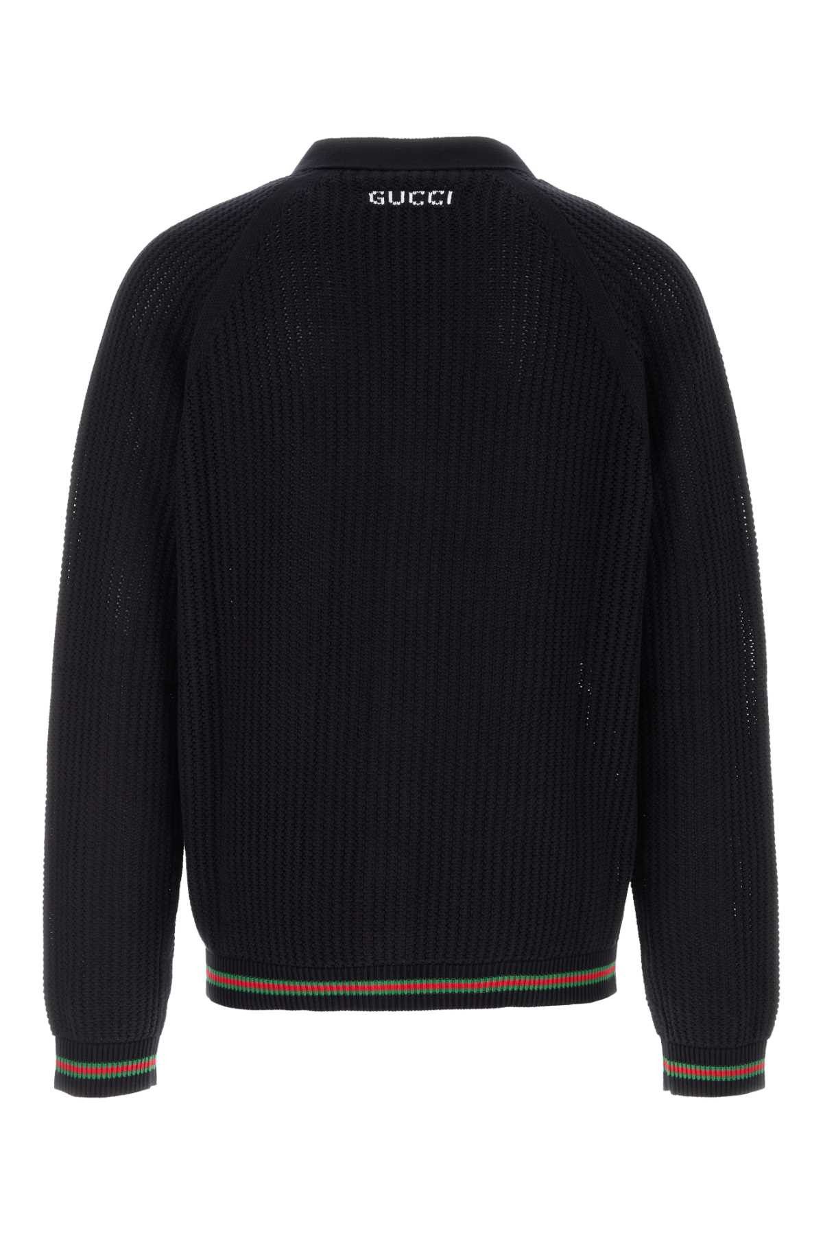 Gucci Midnight Blue Crochet Cardigan Size US M / EU 48-50 / 2 - 2 Thumbnail