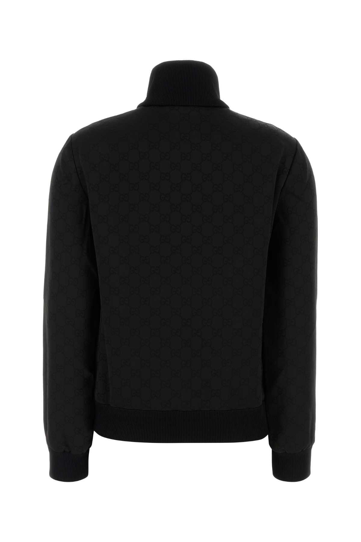 Gucci Black Jacquard Sweatshirt Size L / US 10 / IT 46 - 2 Thumbnail