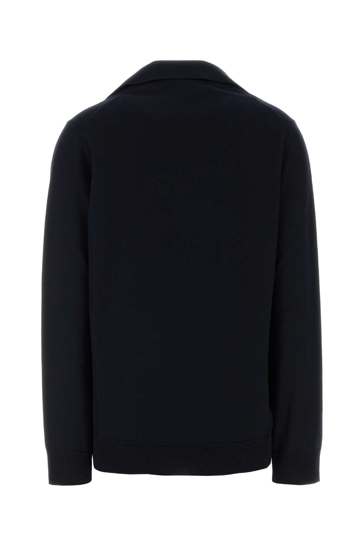 Gucci Navy Blue Wool Oversize Polo Shirt Size S / US 4 / IT 40 - 2 Thumbnail