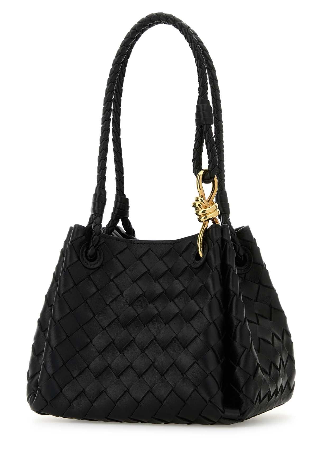 Bottega Veneta Black Leather Small Parachute Handbag Size ONE SIZE - 2 Thumbnail