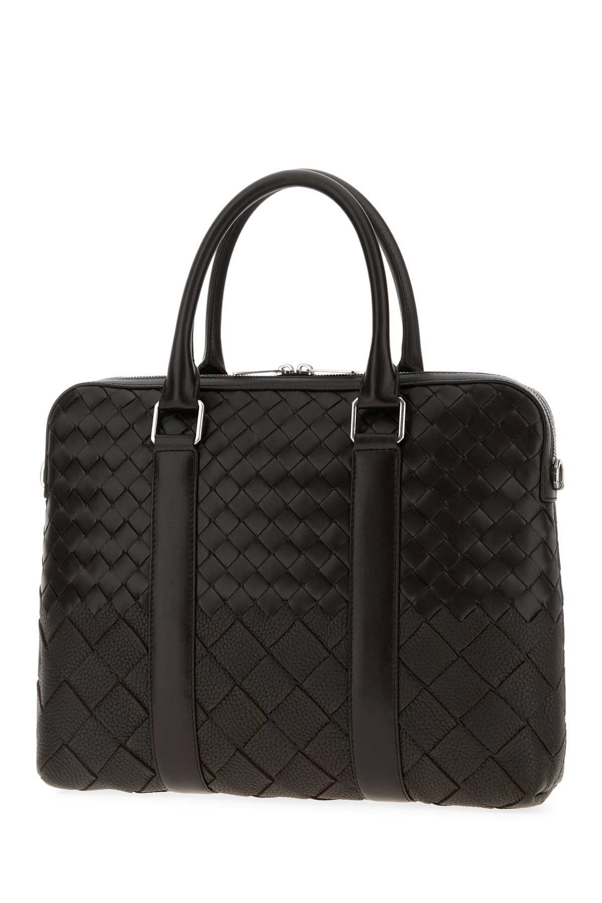 Bottega Veneta Dark Brown Leather Business Bag Size ONE SIZE - 2 Thumbnail