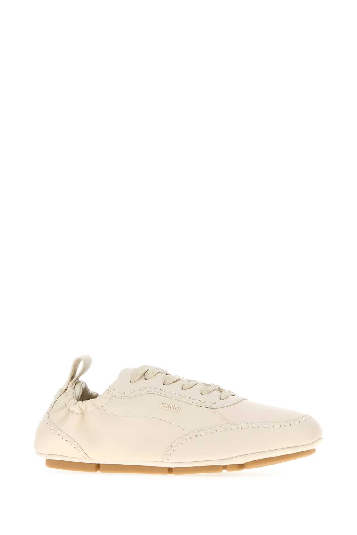 Fendi Ivory Leather Fendi Fit Sneakers Size US 9.5 / EU 42-43 - 2 Thumbnail
