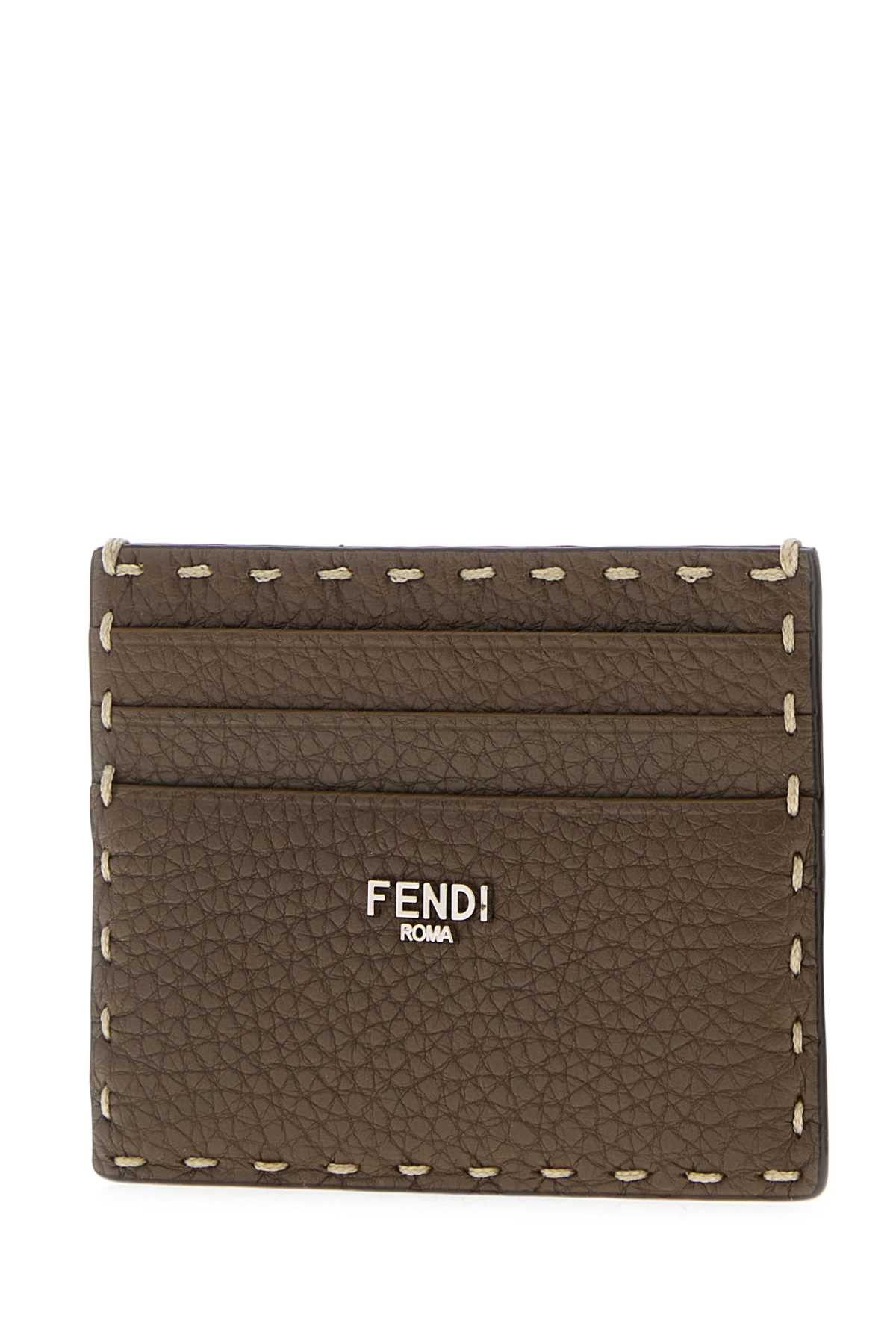 Fendi Mud Leather Card Holder Size ONE SIZE - 2 Thumbnail