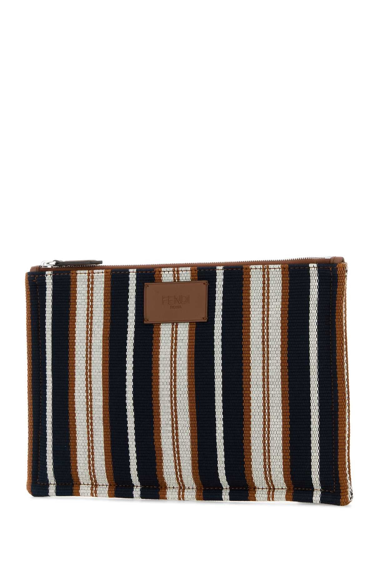 Fendi Embroidered Canvas Signature Pouch Size ONE SIZE - 2 Thumbnail