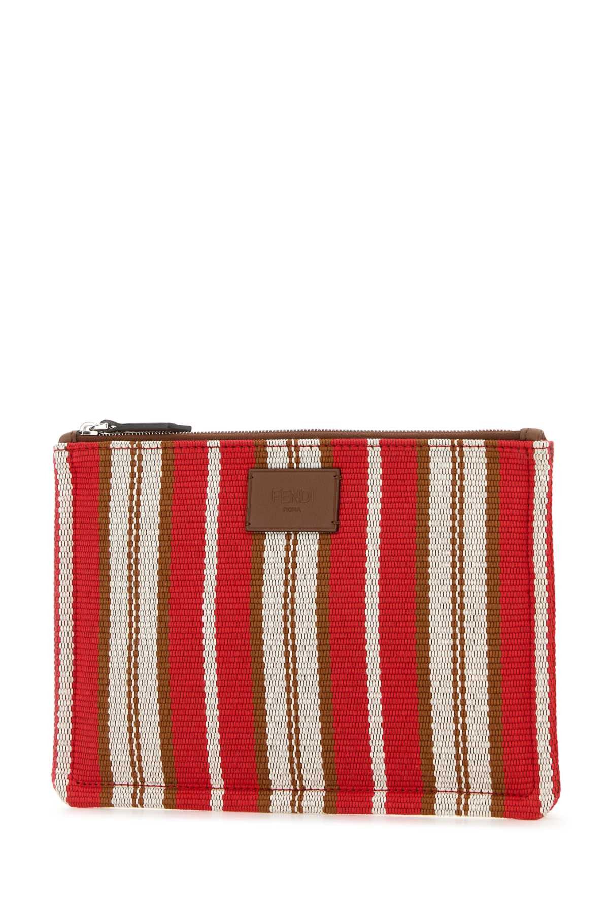 Fendi Embroidered Canvas Signature Pouch Size ONE SIZE - 2 Thumbnail