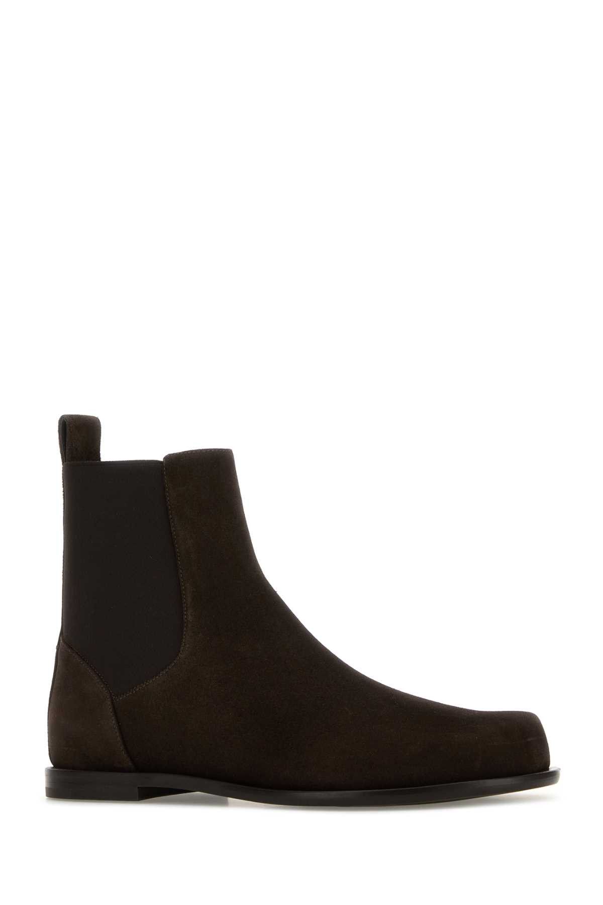 Fendi Brown Suede Chelsea Ankle Boots Size US 11 / EU 44 - 2 Thumbnail
