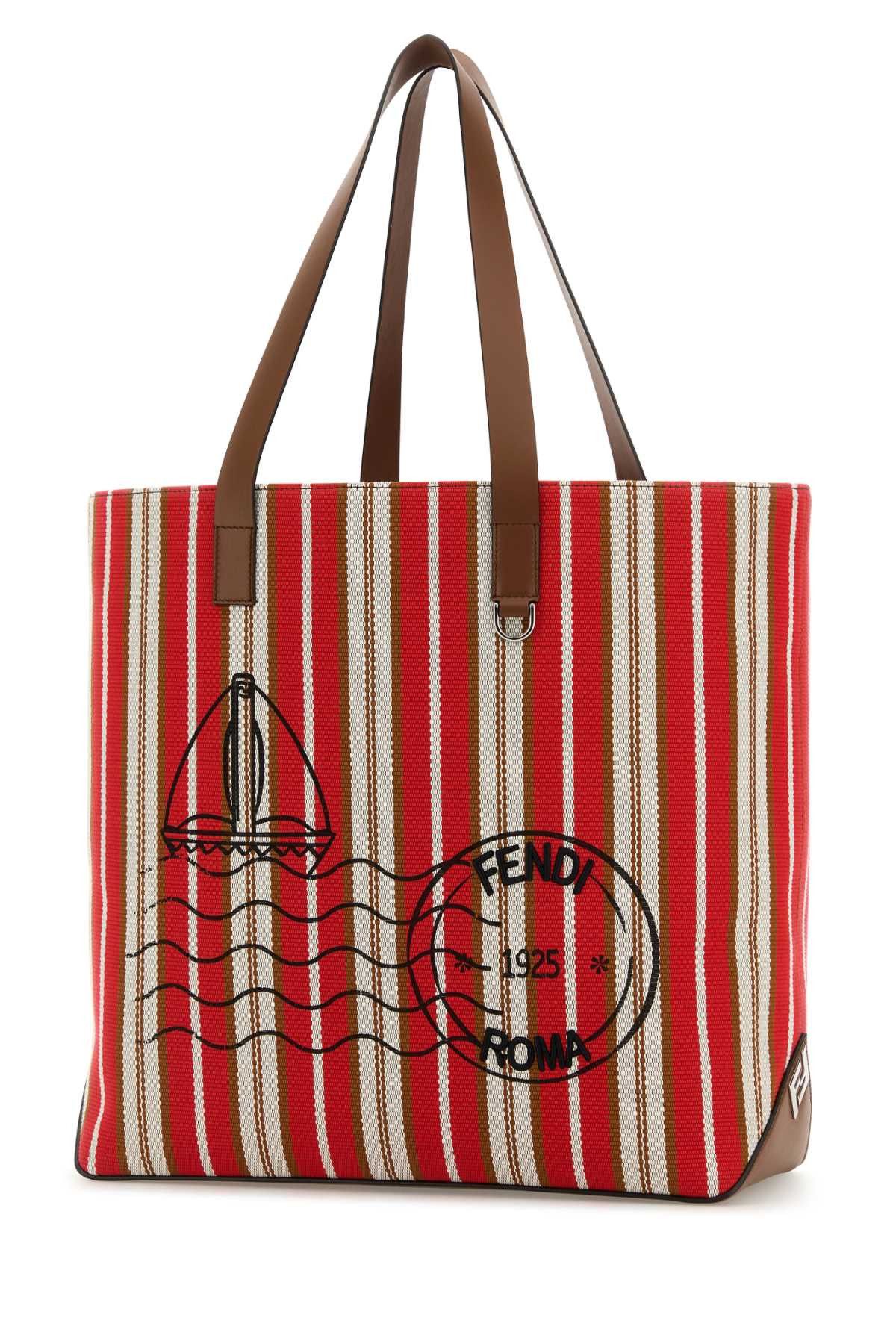 Fendi Embroidered Canvas Shopping Bag Size ONE SIZE - 2 Thumbnail