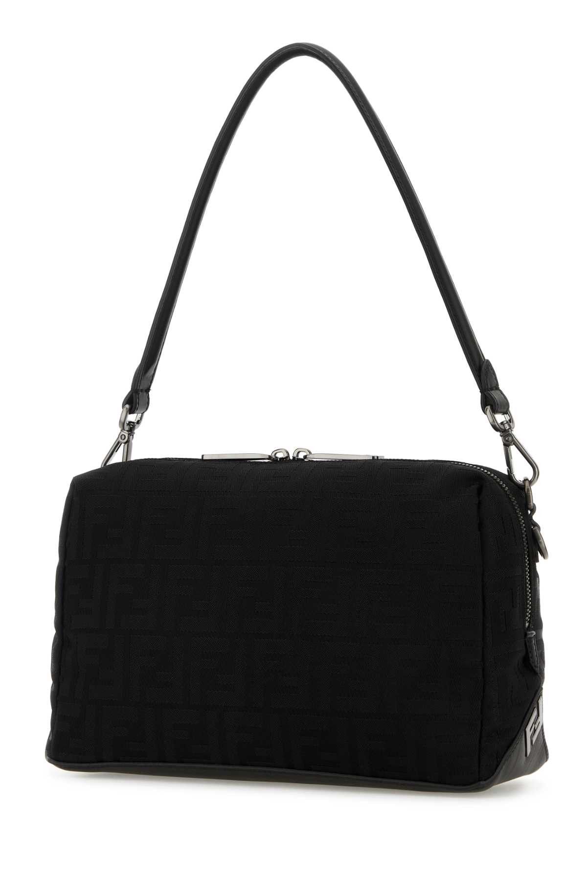 Fendi Black Canvas Lui Medium Shoulder Bag Size ONE SIZE - 2 Thumbnail