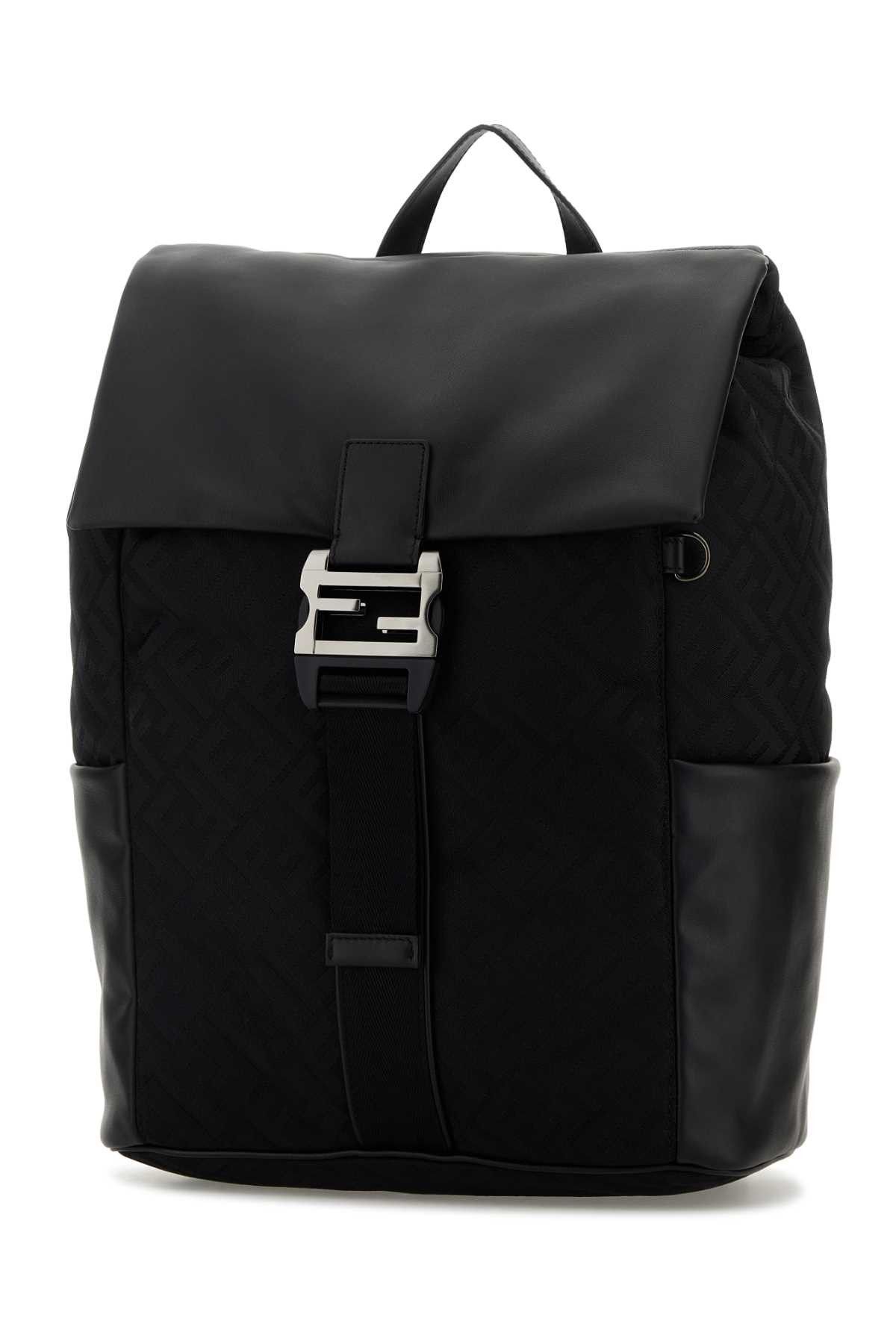 Fendi Black Nylon Fendi Flux Backpack Size ONE SIZE - 2 Thumbnail