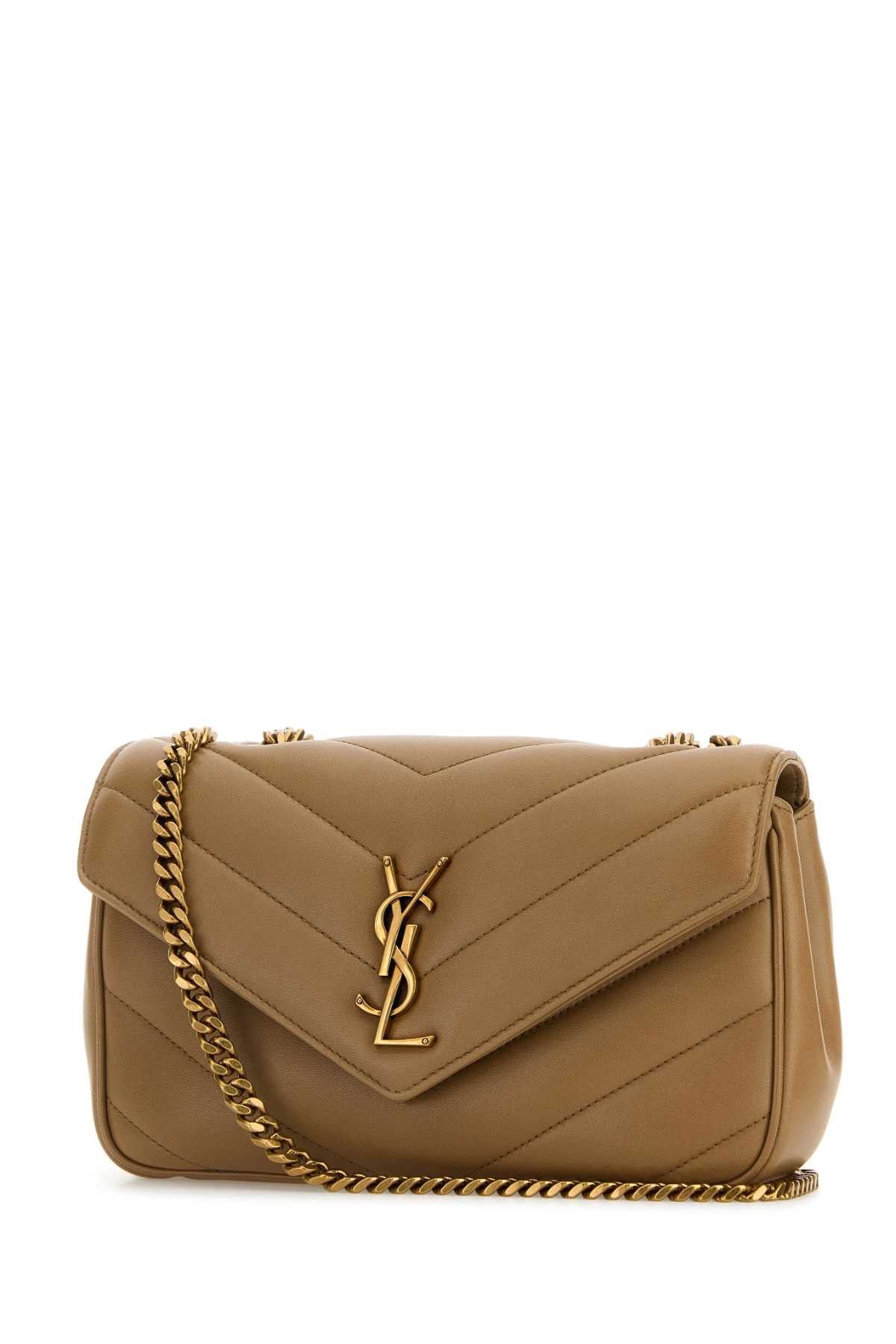 Saint Laurent Paris Camel Leather Small Loulou Shoulder Bag Size ONE SIZE - 2 Thumbnail