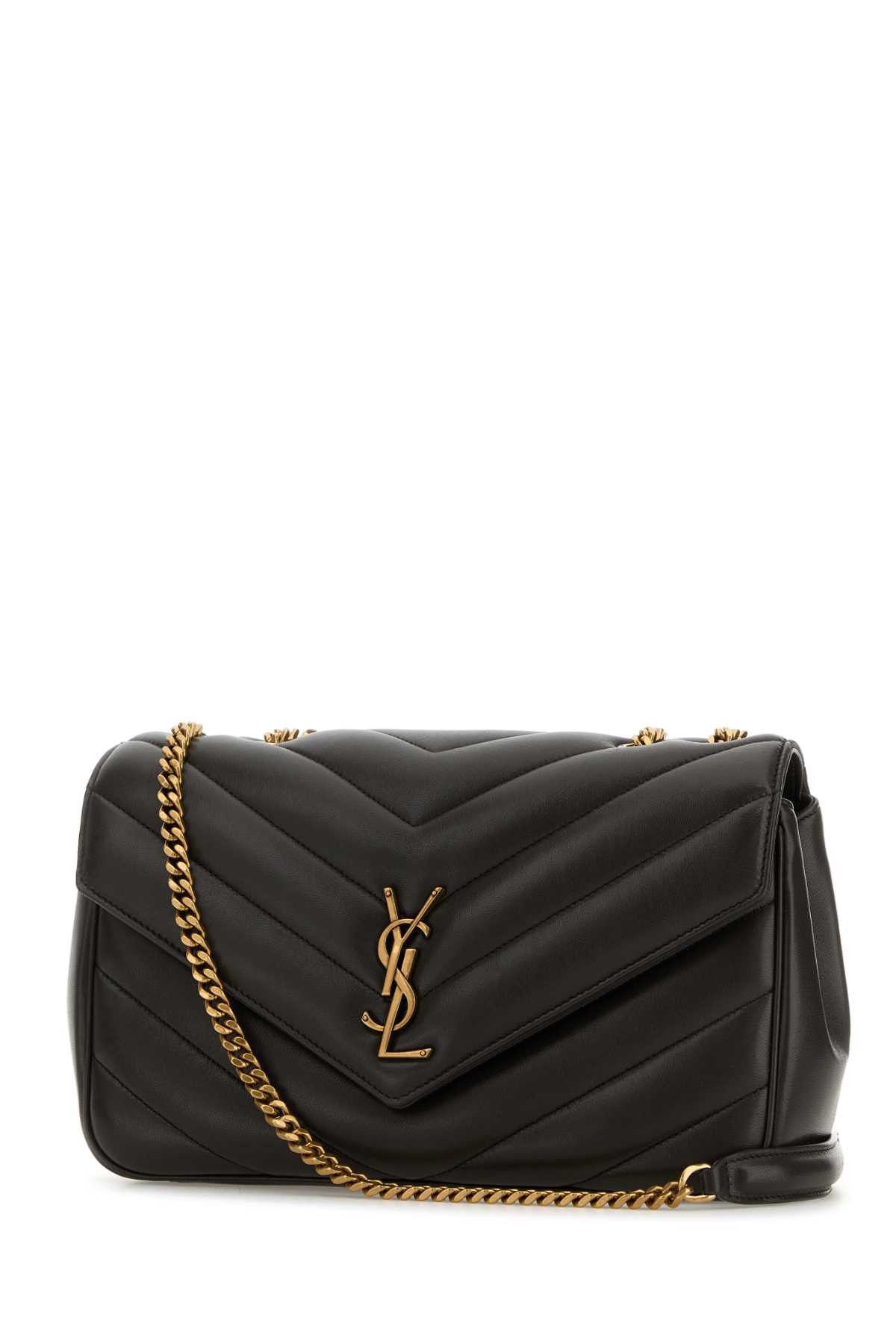 Saint Laurent Paris Dark Brown Leather Medium Loulou Shoulder Bag Size ONE SIZE - 2 Thumbnail