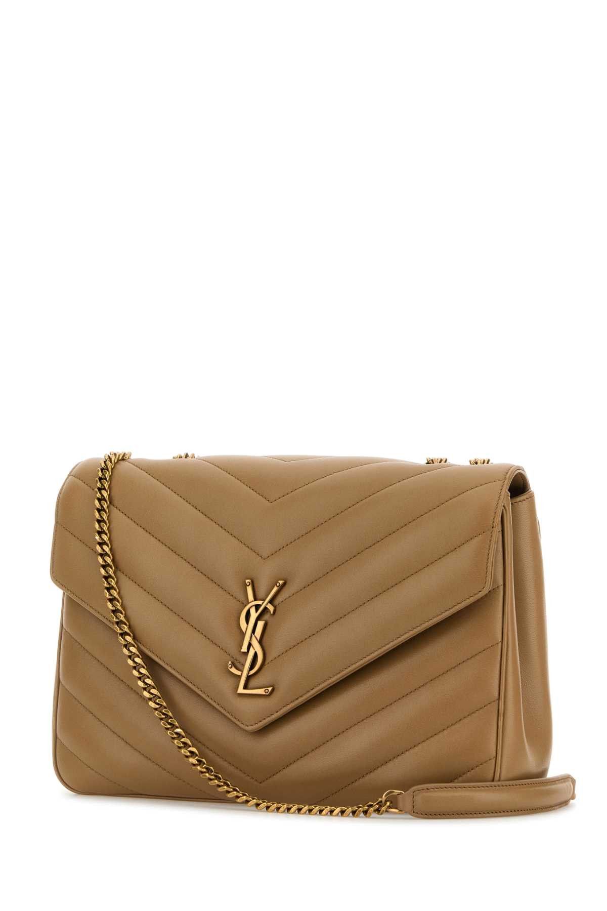 Saint Laurent Paris Camel Leather Large Lou Lou Shoulder Bag Size ONE SIZE - 2 Thumbnail