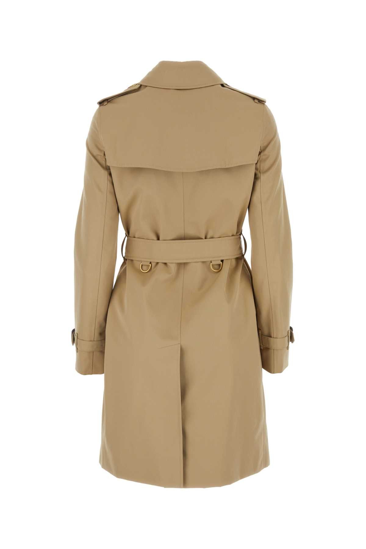 Burberry Beige Cotton Trench Coat Size L / US 10 / IT 46 - 2 Thumbnail