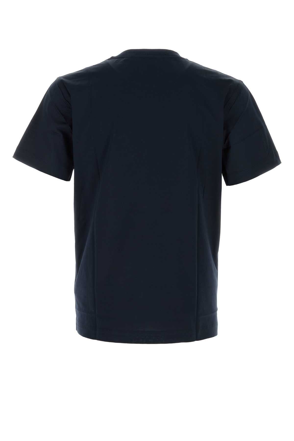 Burberry Navy Blue Cotton T-Shirt Size US M / EU 48-50 / 2 - 2 Thumbnail