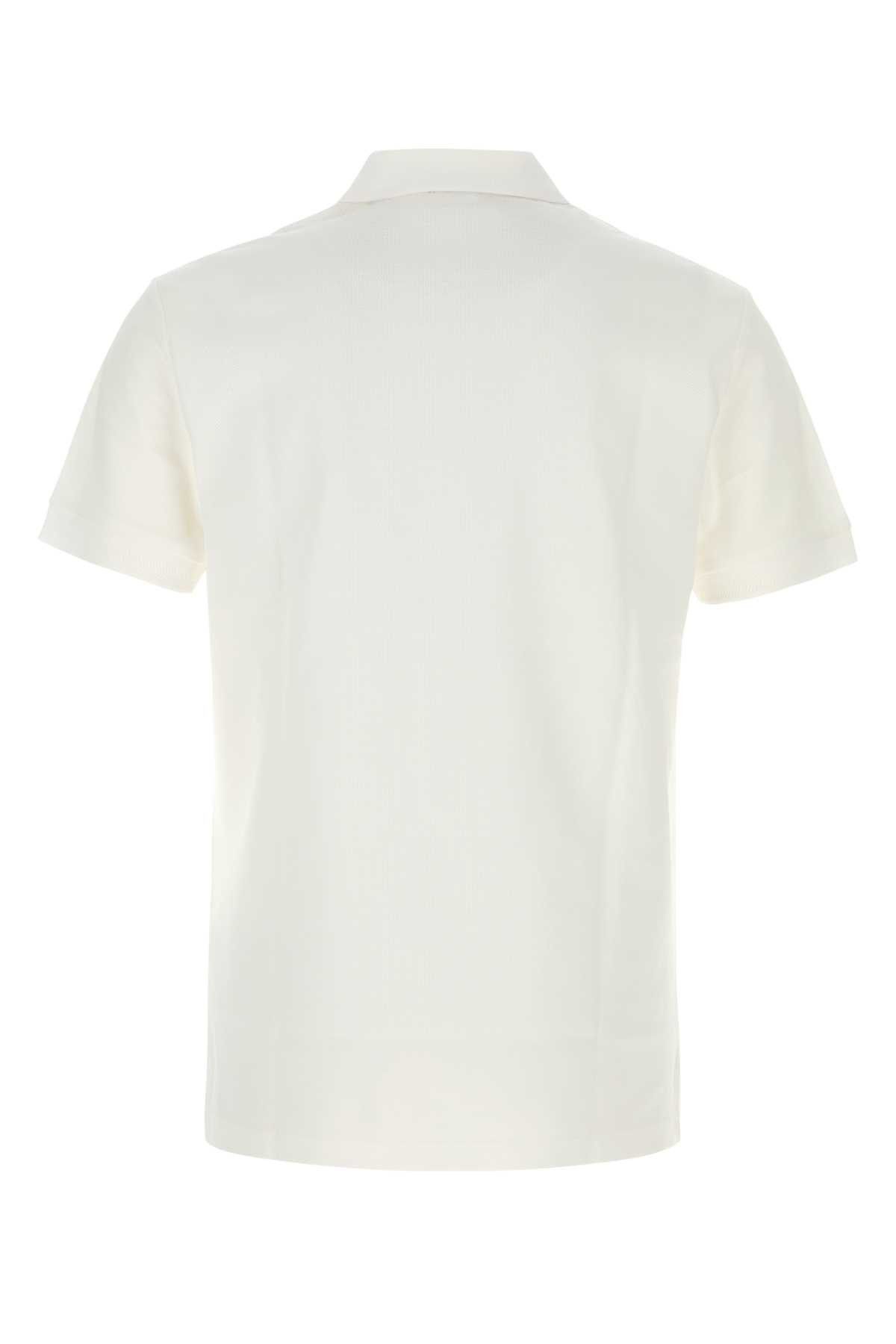 Burberry White Piquet Polo Shirt Size US L / EU 52-54 / 3 - 2 Thumbnail