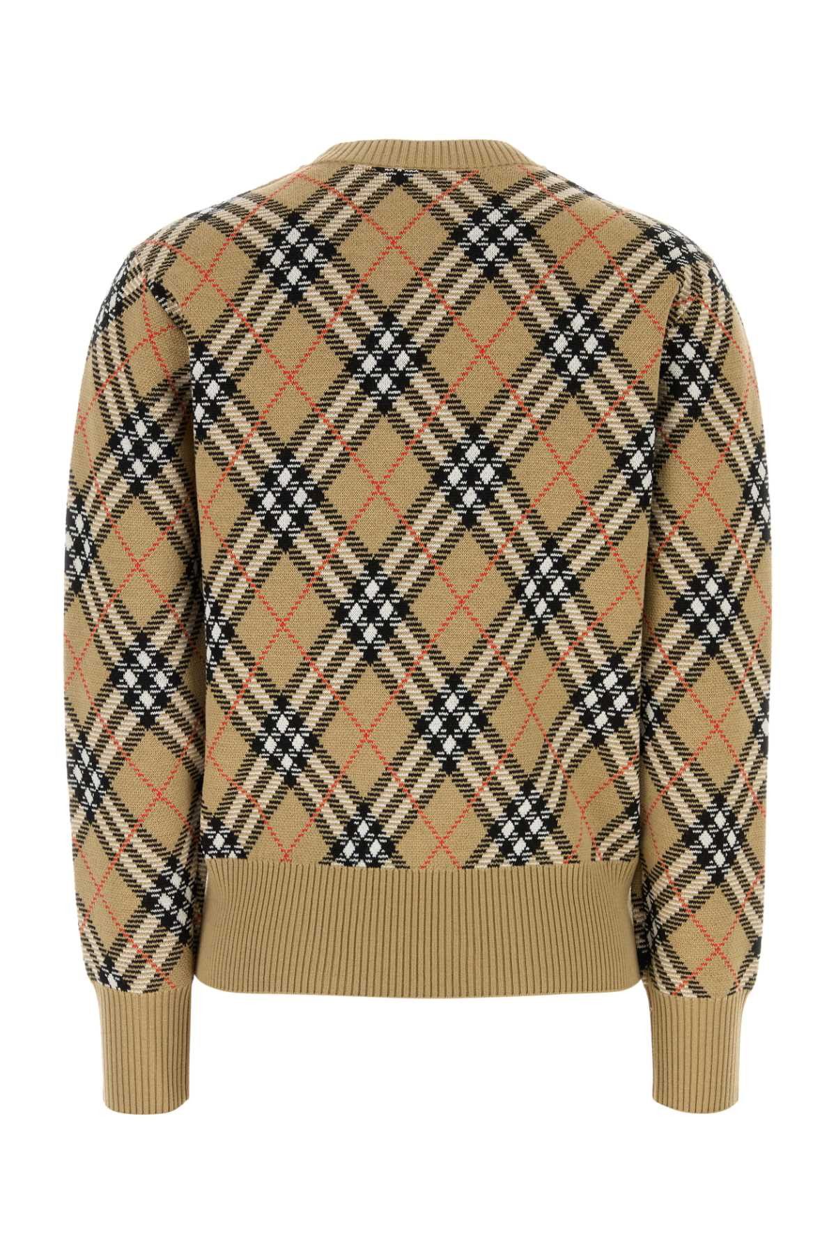 Burberry Embroidered Wool Blend Sweater Size L / US 10 / IT 46 - 2 Thumbnail